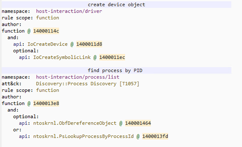 Vue globale du binaire