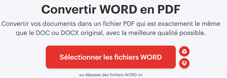 Conversion du DOCX en PDF