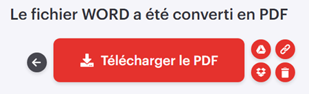 Conversion du DOCX en PDF